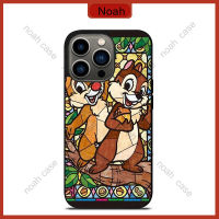 chip and dale Disny glass Phone Case for iPhone 14 Pro Max / iPhone 13 Pro Max / iPhone 12 Pro Max / Samsung Galaxy Note 20 / S23 Ultra Anti-fall Protective Case Cover 1075