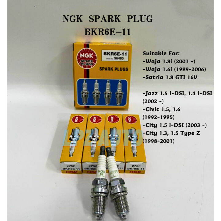 【READY STOCK】NGK BKR6E11 Spark Plug For Proton Waja/ Myvi Old Model
