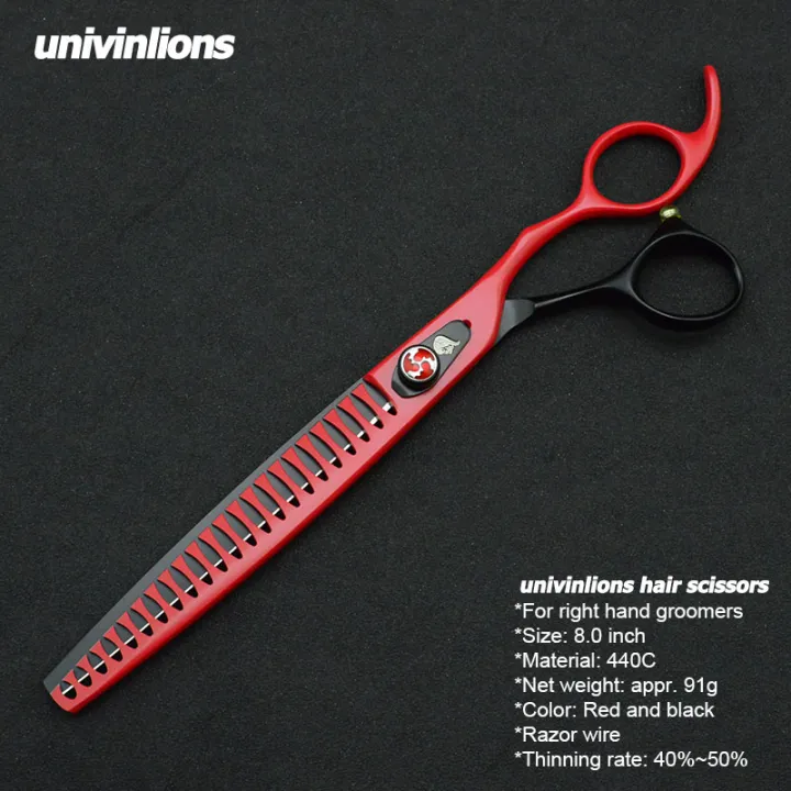 Univinlions 8" Groomer Shark Thinning Scissor Dog Cat Grooming Shear