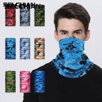 ice silk Scarves Bandana Magic Neckerchief Microfiber Men Scarf Snood For Women Versatility Caps Cycling Elastic snood scrunchie