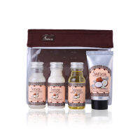 Samui Coconut Mini Set  ชุดมะพร้าวสมุยสกัดบำรุงผิว จาก สถิรา ขนาดพกพา 3 in 1