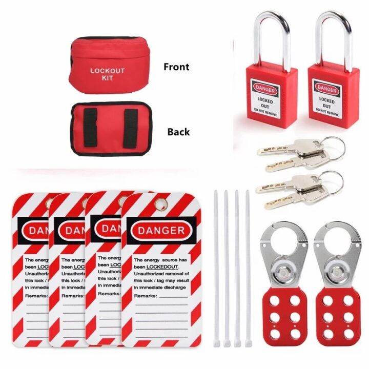 Lockout Tagout Kit Safety Lockout Padlocks Loto Hasps Lockout Tagout
