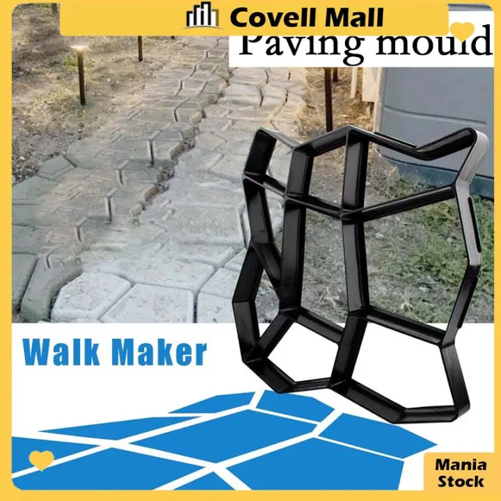 Floor Path Maker Mould Concrete Paving Molds Garden DIY Pavement Mold