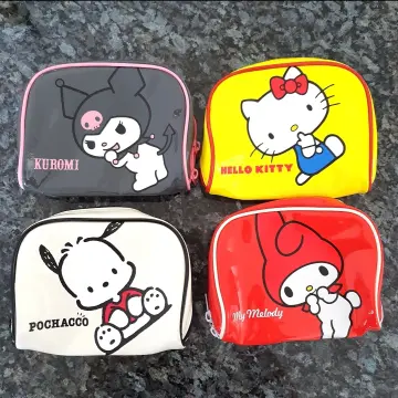 Sanrio Hello Kitty Red Cosmetic Bag Ins Simple Large Capacity