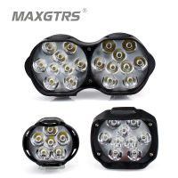 รถจักรยานยนต์ Led ไฟหน้า15W 1500Lm สกูตเตอร์หมอก Spotlight 6500K สีขาว DRL มอเตอร์ไซด์ทำงาน Spot Light 9-85V พร้อมสวิตช์