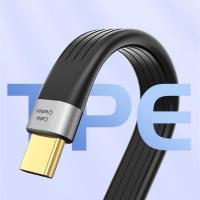 สายดาต้า Usb C 5Gbps สายชาร์จโทรศัพท์3A Fpc Tpe ข้อมูลโทรศัพท์มือถืออุปกรณ์เสริมโทรศัพท์สายสายเคเบิลและตัวแปลง