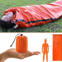 1Pcs Outdoor แคมป์ปิ้งถุงนอนฉุกเฉิน Thermal Keep Warm Waterproof First Aid Emergency Hiking Safety