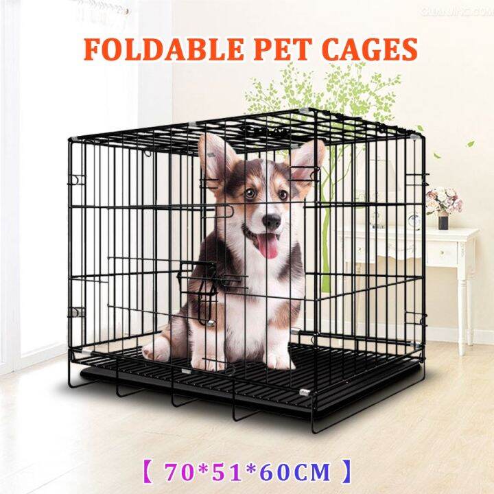 Pet Cage Tray for Dog cage Cat Rabbit Puppy Folding Heavy Duty