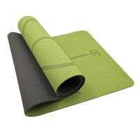 Wholesale Yoga Mats 1/4 Thick TPE Yoga Mat Eco-friendly Non-Slip Exercise &amp; Fitness Mat for Men &amp; Women with Carrying Strap