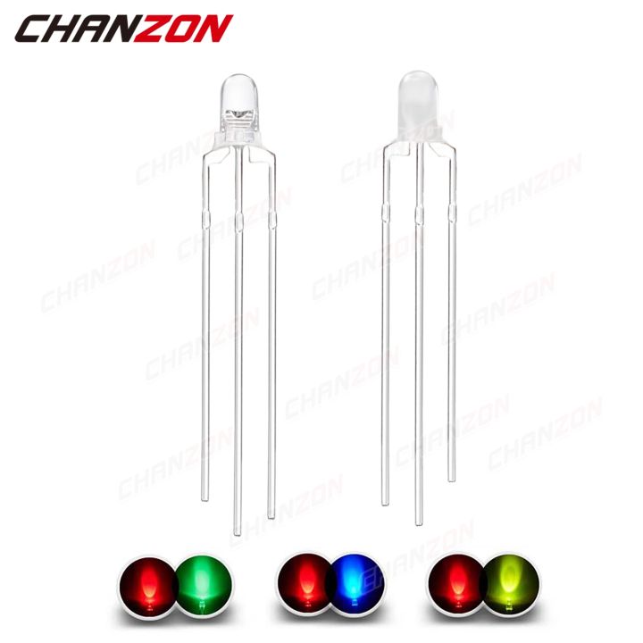 cc-pcs-3mm-led-diode-bicolor-color-commmon-anode-cathode-2v-20ma-f3-emitting-lamp-blub-pcb