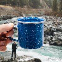 【hot】℡◄๑ 380ML Fashion Enamel Cup Camping Mugs Outdoor Suspensable Aluminum Hiking Traval