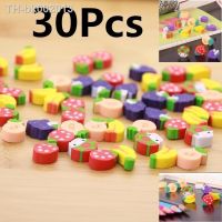 ﹍▣✈ 30pcs Cute Mini Fruit Rubber Pencil Eraser for Children Stationery/Gift/Toy Prizes for Students Mini Novelty Erasers