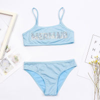 23 Styles CHEAP Kids Girls Swimwear Swimsuit Children Print Bandage Bikini  Wholesale Brand Baby Girl Biquini Swimming Suit