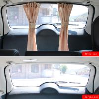 2Pcs Universal Luxury VIP Car Van SUV Window Curtain UV Sunshade Visor Kit Rear Window Sunshade Car Accessories