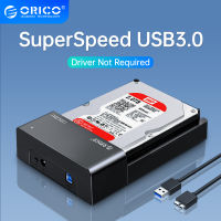 ORICO Lay-สถานีเชื่อมต่อ HDD แบน SATA เป็น USB 3.0สถานีเชื่อมต่อฮาร์ดไดรฟ์ภายนอกสำหรับ2.5/3.5นิ้ว HDD SSD รองรับ Uซุปเปอร์18TB(6518US3)