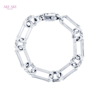 ake ake the Mystique Chain bracelet - Oversized สร้อยข้อมือเงินแท้ 925 แกะมือขัดเงาพิเศษ พร้อมลงดำขับลาย ลาย โซ่ของ "นักบุญปริศนา ขนาด Oversized"