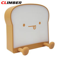 CL น่ารักการ์ตูน Toast รูปร่างขนมปังไฟกลางคืนที่จับโทรศัพท์มือถือ Usb ชาร์จข้างเตียงนอนบรรยากาศโคมไฟซิลิโคน