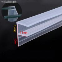 ✶▥♠ 12mm Thick Glass Seals Strip Screen Shower Stall Door Window Balcony Seals Silicone Rubber Draft Stopper 74cm odd Transparent