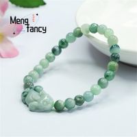 Natural Jadeite Pixiu Pulseira Para Homens E Mulheres, Encantos Da Moda, Jóias Personalizadas R, Pulseira De Luxo, Lemnça, Mascotes, Presentes De Férias