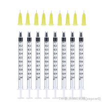 hot【DT】♝卐  1ml Syringes   30G 4MM Injection Needles Pointed Disposable Needle for meso