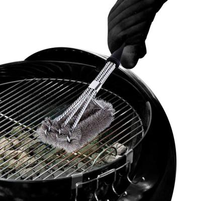 Grill Brush For Outdoor Grill With 18-Inch Long Handle Grill Accessories For Porcelain Stainless Steel Grill Accessories For Porcelain Grilling Accessories For Outdoor Grill impart