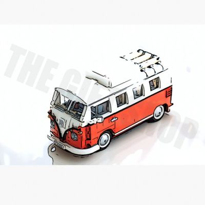 City Series 10279 Volkswagen T2 Camper Car Van Model Creative Building Blocks Bricks Classic Kids Toys Christmas Gifts 10220