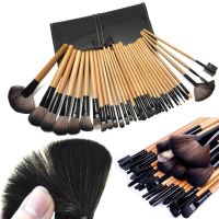 【Lin Da Hot Wig】  32Pcs Professional แปรงสำหรับแต่งหน้าเครื่องสำอางรองพื้นแป้งอายแชโดว์ Blush Make Up ชุดแปรงพร้อมกระเป๋า Maquiagem