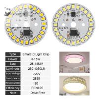 YOURUN โคมไฟฟลัดไลท์หลอดไฟ LED ขนาดเล็กกลางแจ้งสีขาวเย็นแบบ DIY ถั่วไฟ LED ชิปแสง SMD2835