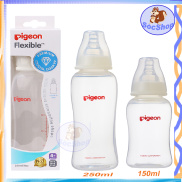 Bình sữa Pigeon Streamline cổ nhỏ 150ml 250ml với núm theo bình là