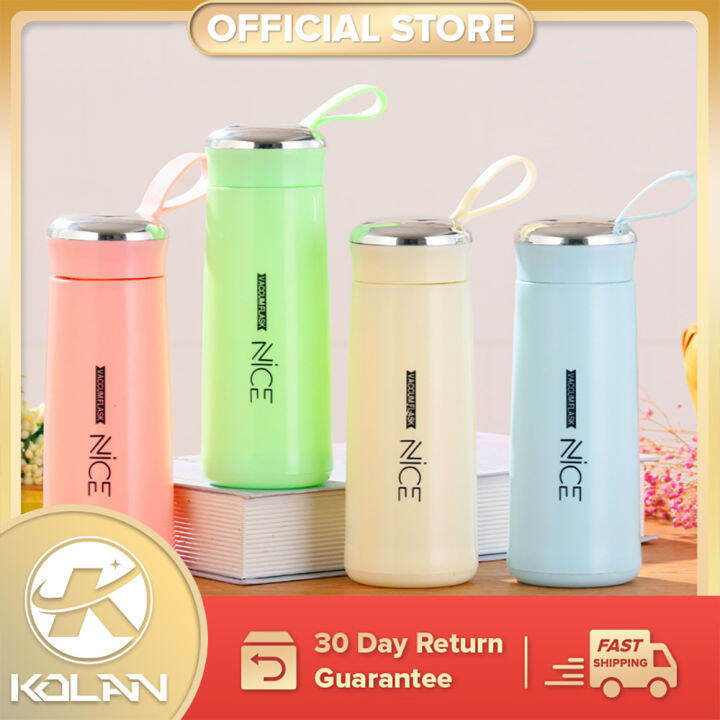 Kolan Nice Cup Glass Bottle Tumbler Creative Leakproof Water Cup 400ml