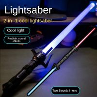 Lightsaber 80ซม. เลเซอร์ RGB ดาบของเล่นไลท์เซเบอร์7สีเปลี่ยนได้ของเล่นเด็ก Telescopic Force FOC บลาสเตอร์ของเล่นดาบเจไดของขวัญสำหรับเด็กผู้ชาย