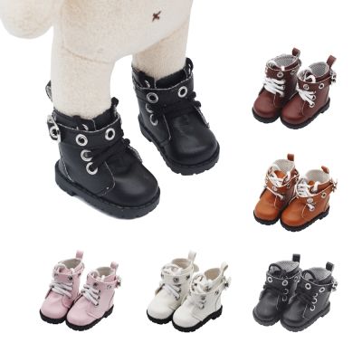 New 1Pair Doll Boot Cute Round Toe Shoes For 14Inch Girl Dolls Clothes Accessory20Cm Plush Korea Kpop Doll Martin Boot
