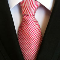 Classic Mens อย่างเป็นทางการ Strip เนกไทเชิงพาณิชย์โพลีเอสเตอร์ผ้าไหม Neckties สำหรับงานแต่งงานเหล้าองุ่น (พีช)-Intl