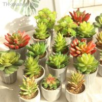 Green Flocking Artificial Succulents Plants Desktop Vivid Plants Wedding Decoration Plant Plante Artificielle free shipping 1pc