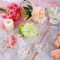 Handmade Corsage Bride Bridesmaid Prom Party Wrist DIY Artificial Flowers Wedding Corsage Accessories