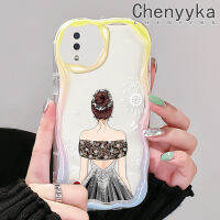 Chenyyka เคส A10 M11ลายการ์ตูนสำหรับปลอกสำหรับ Samsung กาแล็คซี่ป้องกันเลนส์กล้องปลอกซิลิโคนนิ่มลายคลื่นสำหรับเด็กผู้หญิงแฟชั่นลาย A11ใหม่