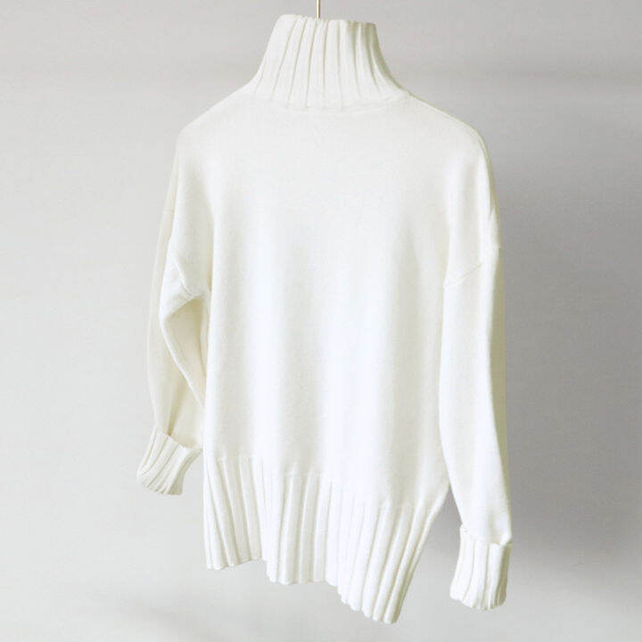 autumn-winter-womens-green-sweater-knitted-soft-warm-basic-casual-knit-white-turtleneck-sweater-female-jumper-high-collar