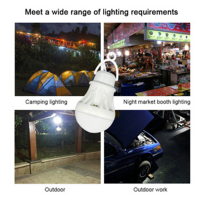 LED Lantern Portable Camping Lamp Mini Bulb 5V USB Power Book Light Reading Student Study Table Lamp Super Birght for Outdoor