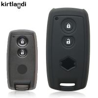 Kirtlandi Silicone Car Key Case Cover For Suzuki SX4 Swift 2007 2009 Grand Vitara Scorss XL-7 Keychain Holder Fob Skin Protector