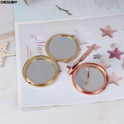 1PC Portable Double Side Mirro Fashion Women Ladies Make Up Mirror Cosmetic Folding Compact Pocket With Makeup Tool Nice Gift Mirrors