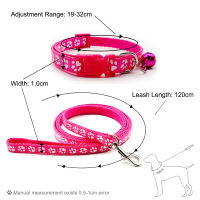 1pc Fashion Dog Leash and Collar Set 1.2M for Puppy Cat Traction Rope Dog Collar Harness Durable Walking Supplies Anti-lost