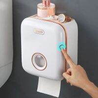 Toilet Paper Holder Stand Wall Mounted Waterproof Paper Towel Dispenser Holder Tissue Box Toilet Roll Holder Bathroom Supplies Tissue Holders