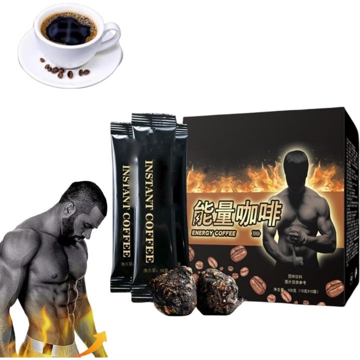 Men's Energy Coffee 10pcs/box Black Maca Men's Energy Coffee,Maca ...