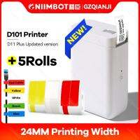 Niimbot D101 D11ขึ้นฉลากความร้อนเครื่องพิมพ์กระเป๋าแบบพกพาเครื่องพิมพ์ฉลากโทรศัพท์มือถือใช้ที่สำนักงานที่บ้านขนาดเล็กเครื่องพิมพ์ไม่มีหมึก