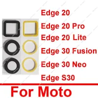 เลนส์แก้วกล้องมองหลังสำหรับ Motorola MOTO Edge 20 Pro S Pro 20Lite Edge 30 Fusion 30 Neo S30ด้านหลังเลนส์กล้องสติกเกอร์ติดกาว