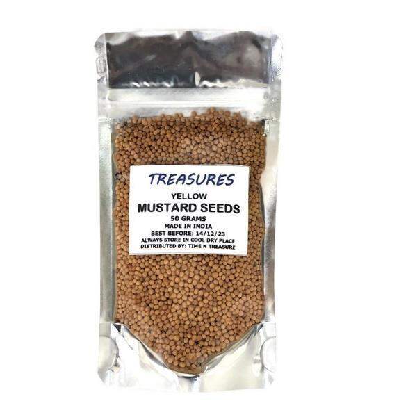 Peeli Rai Treasures Yellow Mustard Seeds - Peeli Rai - 100 Pure From India (50g ...