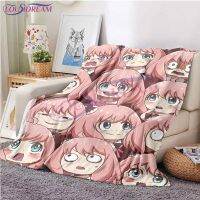 Japanese Anime SPY×FAMILY Cartoon Cute Girl Flannel Blanket Lightweight Soft Warm Blanket Cover Fleece Throw Blanket Gift