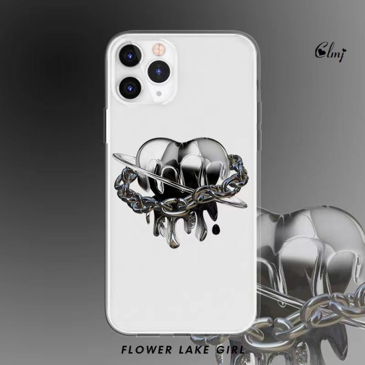 16-digits-clmj-cool-cyberpunk-heart-chain-เคสโทรศัพท์สำหรับ-iphone-12-11-13-pro-xr-x-สำหรับ-samsung-galaxy-f52-s21-plus-s22-ultra-ฝาครอบซิลิโคน