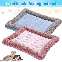 Dog Cooling Sleeping Mats Small Medium Large Size Dogs Cats Kennel Top Cold Calming Silk Bed Blanket Indoor Cushion