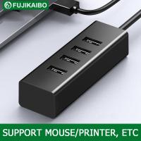 [HOT HAIXWLXKWW 589] USB 2.0 Hub อะแดปเตอร์แยกความเร็วสูง4พอร์ตสำหรับเครื่องพิมพ์ฮาร์ดดิสก์แล็ปท็อป